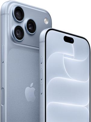iPhone 18 Pro i fargen isbre vises fra forsiden og baksiden og viser Ceramic Shield og trippel kamerasystem