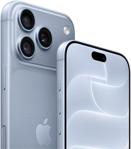 iPhone 18 Pro i fargen isbre vises fra forsiden og baksiden og viser Ceramic Shield og trippel kamerasystem