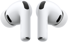 Silikonpluggene på AirPods Pro 3 trådløse øretelefoner vises.